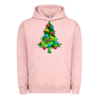 Pigment Salmon sequin's christmas tree Urban Hoodie - Zillion Design Studio