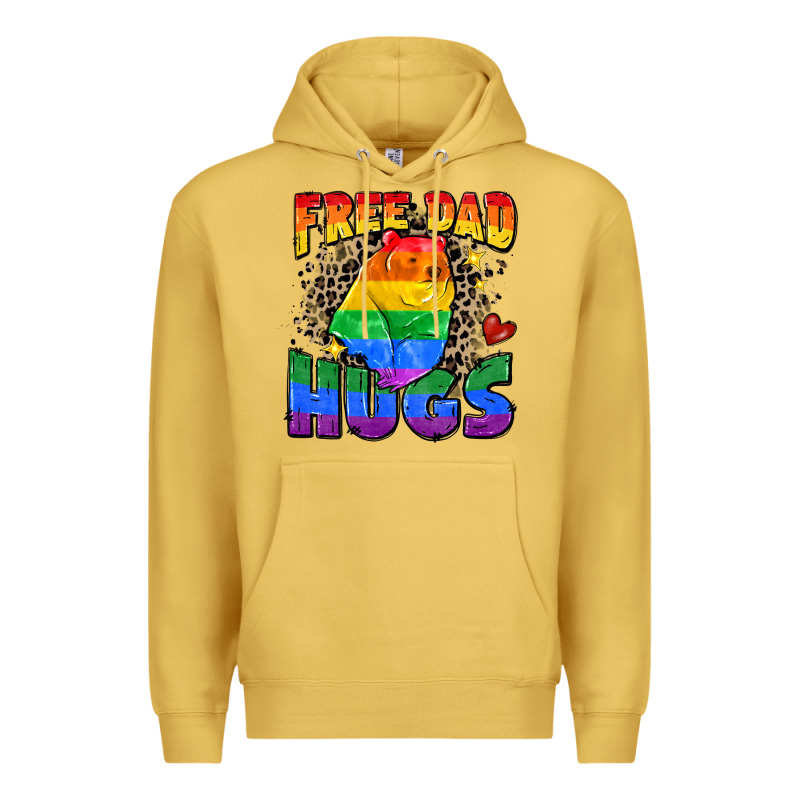 Free Dad Hugs Premium Hoodie by Zillion Design Studio | Teevron