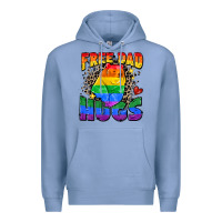 Colony Blue free dad hugs Premium Hoodie - Zillion Design Studio