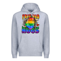 Heather Grey free dad hugs Premium Hoodie - Zillion Design Studio