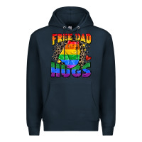 Navy free dad hugs Premium Hoodie - Zillion Design Studio