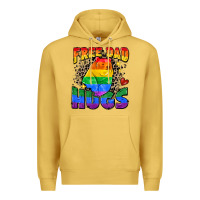 Antique Gold free dad hugs Premium Hoodie - Zillion Design Studio