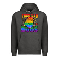 Charcoal Heather free dad hugs Premium Hoodie - Zillion Design Studio