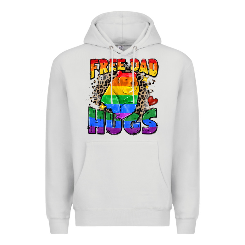 Free Dad Hugs Premium Hoodie by Zillion Design Studio | Teevron