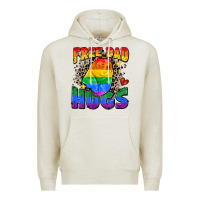 Oatmeal Heather free dad hugs Premium Hoodie - Zillion Design Studio