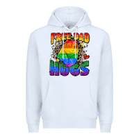 White free dad hugs Premium Hoodie - Zillion Design Studio