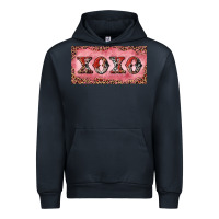 Navy Xoxo cowhide and leopard Urban Hoodie - RanaPortraitStore