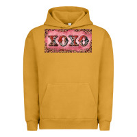 Pigment Peanut Butter Xoxo cowhide and leopard Urban Hoodie - RanaPortraitStore