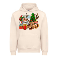 Sandshell santa and reindeer Urban Hoodie - Zillion Design Studio