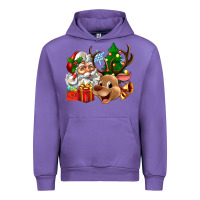 Tulip santa and reindeer Urban Hoodie - Zillion Design Studio