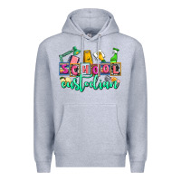 Heather Grey school custodian Premium Hoodie - AdoDesignShop