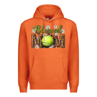 Carrot blessed mom with tennis and daisy Premium Hoodie - texasbilliewilder