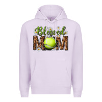 Lilac blessed mom with tennis and daisy Premium Hoodie - texasbilliewilder