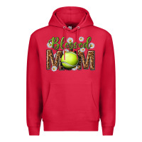 Cardinal blessed mom with tennis and daisy Premium Hoodie - texasbilliewilder