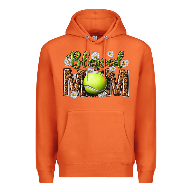 Blessed Mom With Tennis And Daisy Premium Hoodie by texasbilliewilder | Teevron