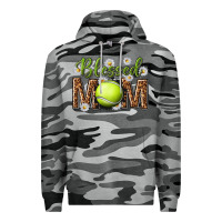 Slate Camo blessed mom with tennis and daisy Premium Hoodie - texasbilliewilder