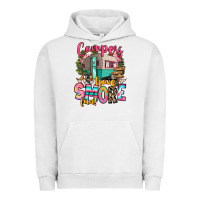 Pigment Lunar Rock campers have smore fun Urban Hoodie - RanaPortraitStore