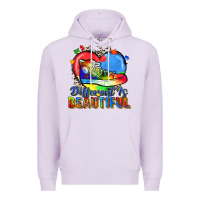 Lilac different is beautiful Premium Hoodie - Zillion Design Studio