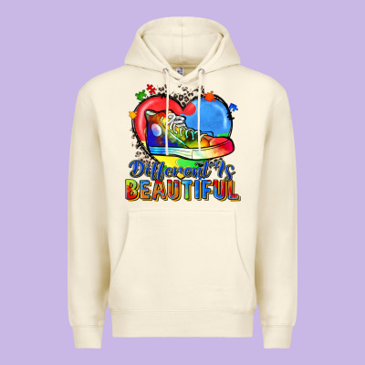 Different Is Beautiful Premium Hoodie Designed By Zillion Design Studio