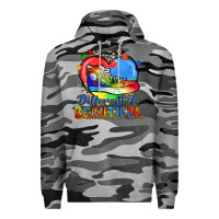 Slate Camo different is beautiful Premium Hoodie - Zillion Design Studio