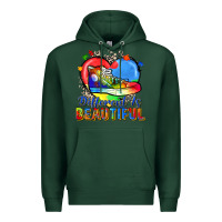 Sports Green different is beautiful Premium Hoodie - Zillion Design Studio