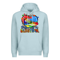 Blue Mist different is beautiful Premium Hoodie - Zillion Design Studio