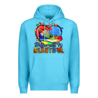 Ocean Blue different is beautiful Premium Hoodie - Zillion Design Studio