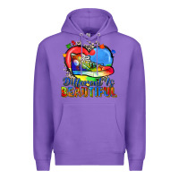 Purple different is beautiful Premium Hoodie - Zillion Design Studio