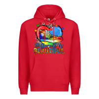 Red different is beautiful Premium Hoodie - Zillion Design Studio