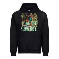 Black ride em cowboy Urban Hoodie - texasbilliewilder