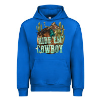 Cobalt ride em cowboy Urban Hoodie - texasbilliewilder