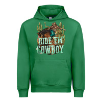 Emerald ride em cowboy Urban Hoodie - texasbilliewilder