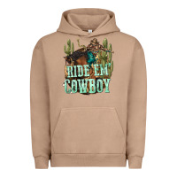 Pigment Burro ride em cowboy Urban Hoodie - texasbilliewilder