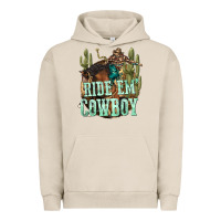 Pigment French Oak ride em cowboy Urban Hoodie - texasbilliewilder