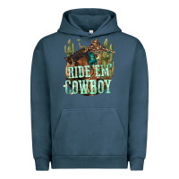 Pigment Midnight Navy ride em cowboy Urban Hoodie - texasbilliewilder