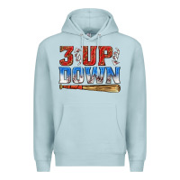 Blue Mist 3 up 3 down baseball Premium Hoodie - texasbilliewilder