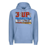 Colony Blue 3 up 3 down baseball Premium Hoodie - texasbilliewilder