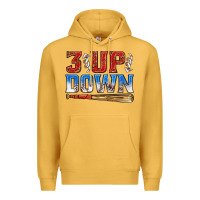 Mustard 3 up 3 down baseball Premium Hoodie - texasbilliewilder