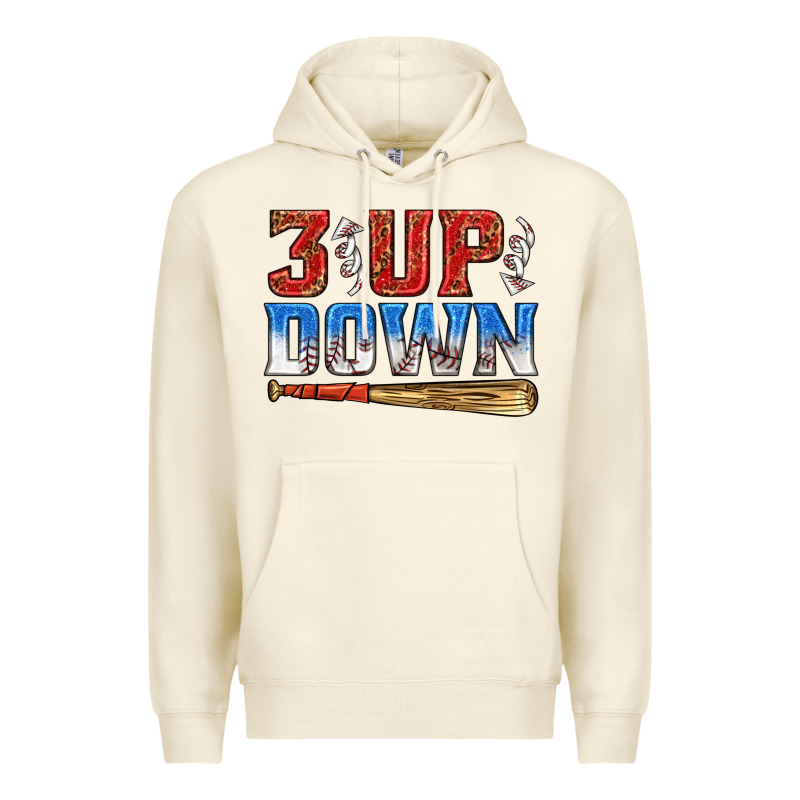 3 Up 3 Down Baseball Premium Hoodie by texasbilliewilder | Teevron