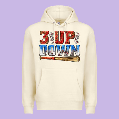 3 Up 3 Down Baseball Premium Hoodie Designed By Texasbilliewilder