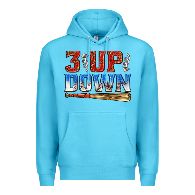 3 Up 3 Down Baseball Premium Hoodie by texasbilliewilder | Teevron