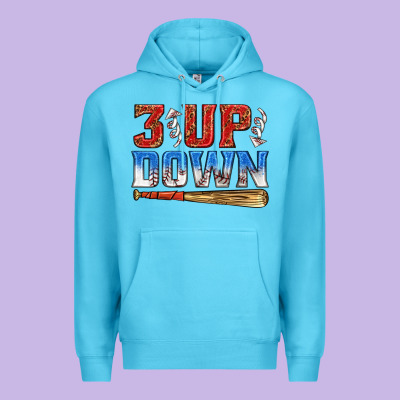 3 Up 3 Down Baseball Premium Hoodie Designed By Texasbilliewilder