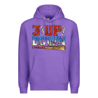 Purple 3 up 3 down baseball Premium Hoodie - texasbilliewilder