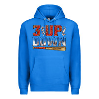 True Royal 3 up 3 down baseball Premium Hoodie - texasbilliewilder