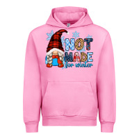 Fuchsia Pink not made for winter with gnome Urban Hoodie - Zillion Design Studio