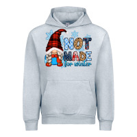Heather Grey not made for winter with gnome Urban Hoodie - Zillion Design Studio