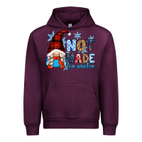 Mauve Wine not made for winter with gnome Urban Hoodie - Zillion Design Studio