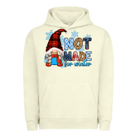 Pigment Pistachio not made for winter with gnome Urban Hoodie - Zillion Design Studio