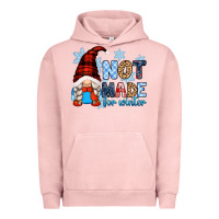 Pigment Salmon not made for winter with gnome Urban Hoodie - Zillion Design Studio