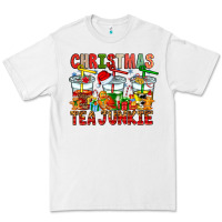 White Christmas tea junkie Premium Tee - CowhideDigitalArt